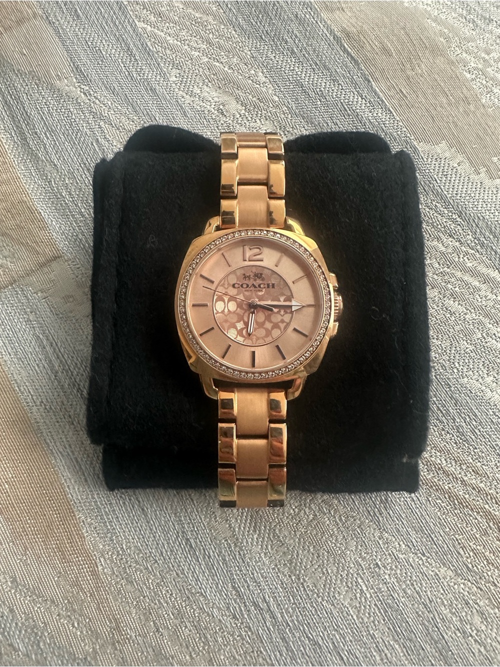 Coach Rose Gold Signature Logo Watch